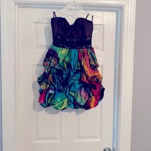 Colorful short party dress or for any occasion